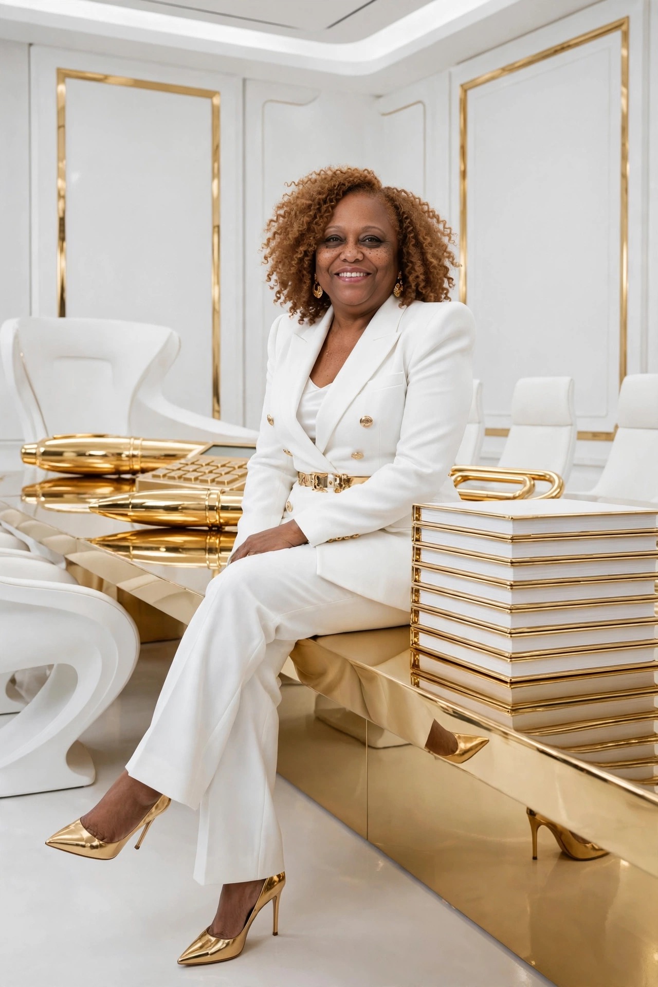 Personal Brand Editorial — Client Feature · White + Gold
