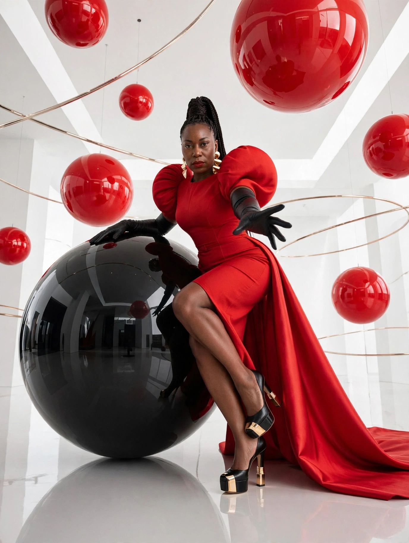 High Fashion Editorial — Client Feature · Power Red